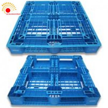 Pallet Nhựa Kích Thước 1100x1100x150 Xanh